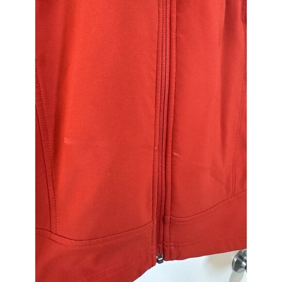 Adidas Outdoor Orange Red Full-Zip Jacket Size M Lightweight & Warm - Picture 3 of 9